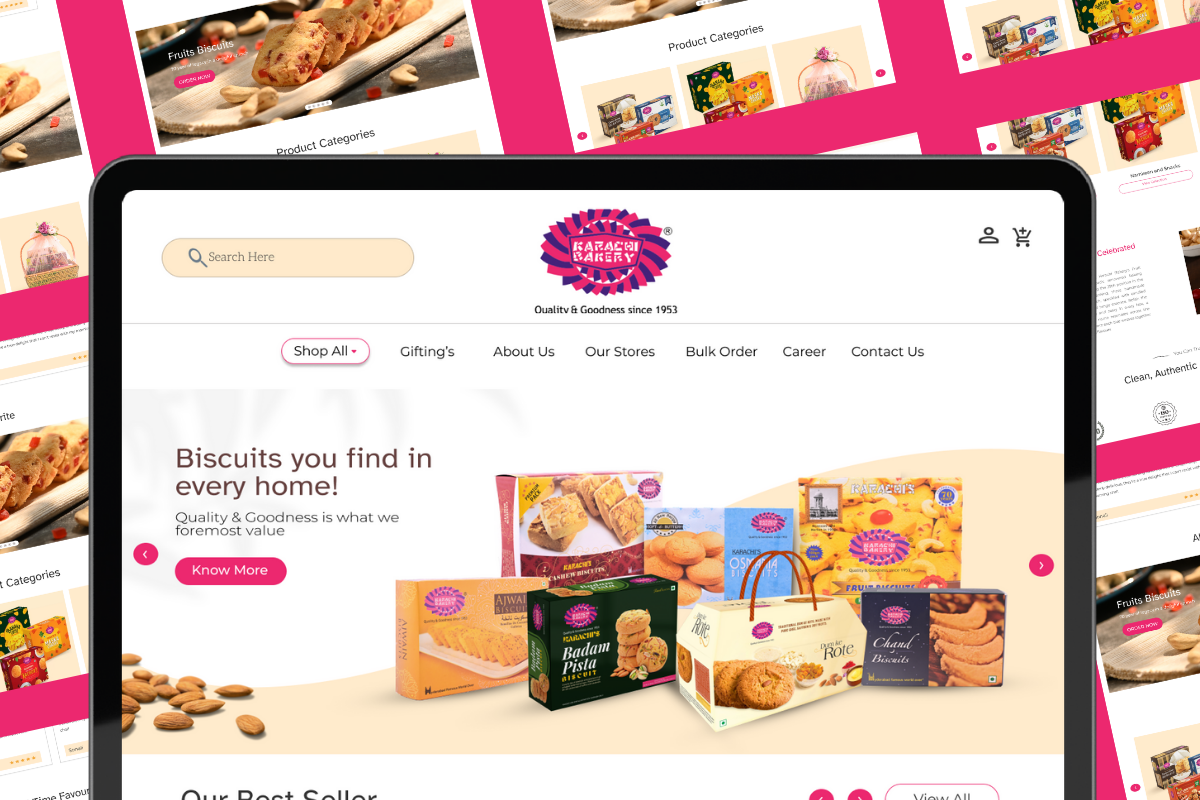 Freelance website Design Services for karachi bakery hydeabad