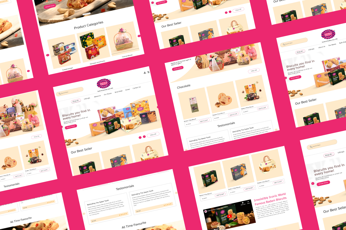 Freelance website Design Services for karachi bakery hydeabad