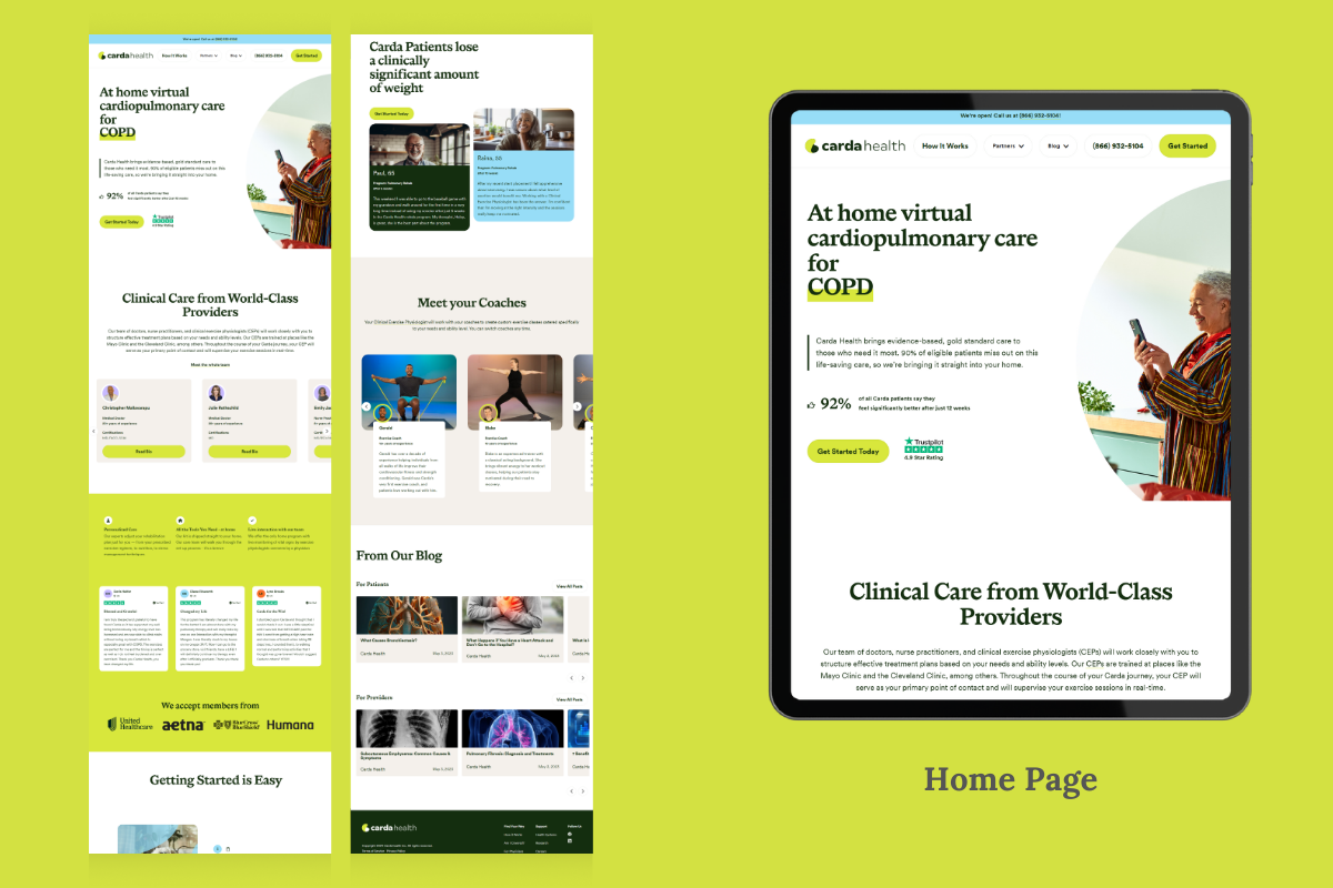 Freelance website Design Services for healthcare industry