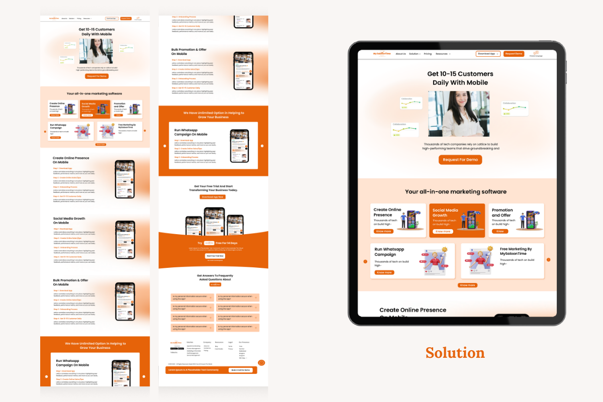 Freelance website Design Services for mobile app solution in indore