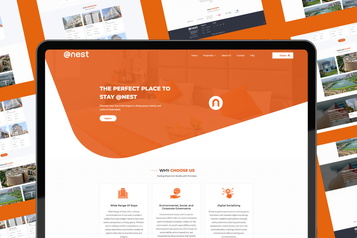 Freelance website Design Services for hospitality industry in hyderabad