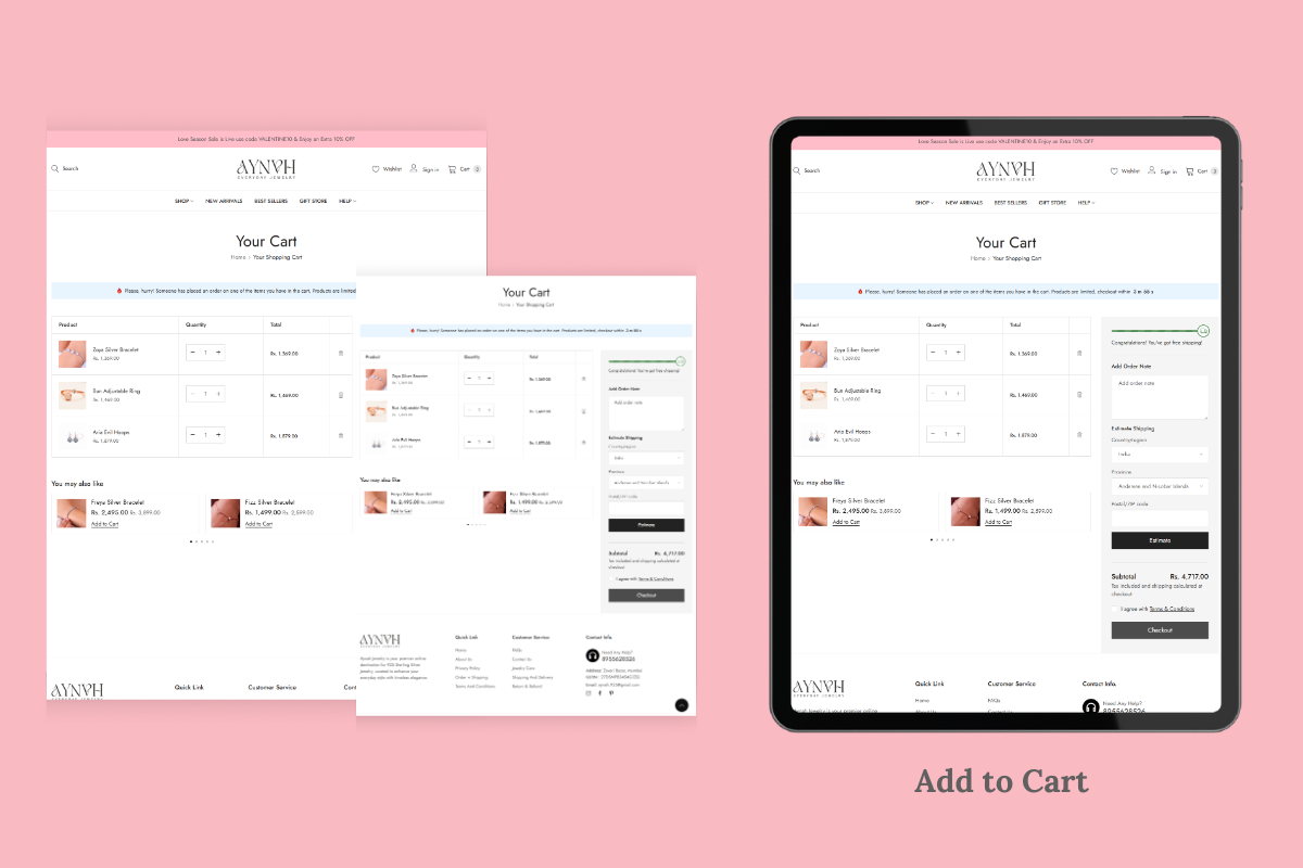 Freelance website Design Services for jewellery business
