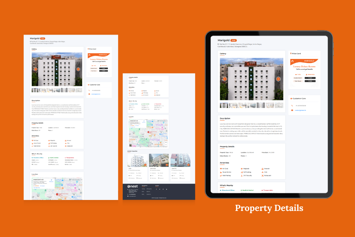 Freelance website Design Services for hospitality industry in hyderabad