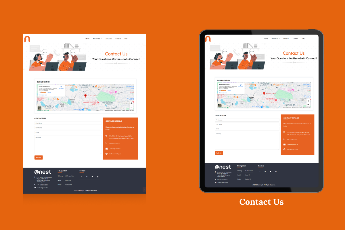 Freelance website Design Services for hospitality industry in hyderabad
